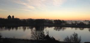 morgon från hotell fönstret