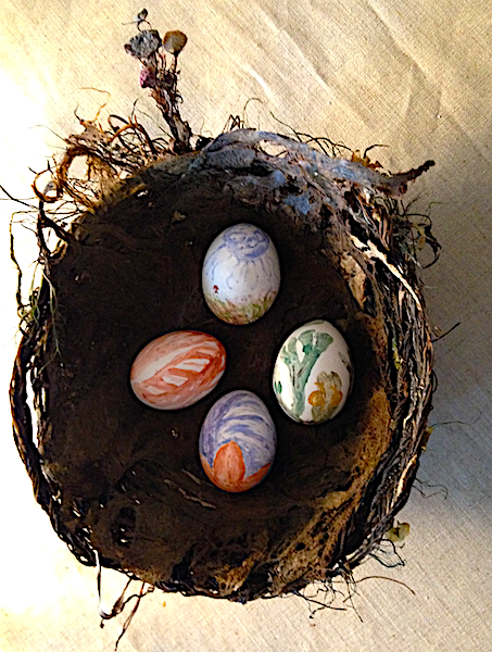 tångskål m målade ägg