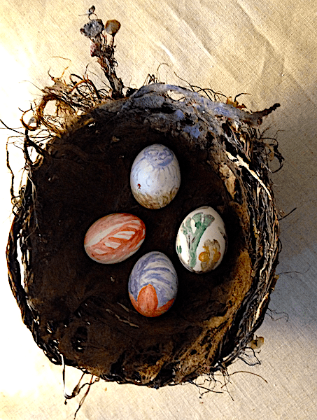 tångskål m målade ägg