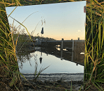 Spegel vid bryggan